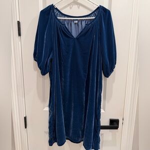 Old Navy Deep Blue Velvet Dress